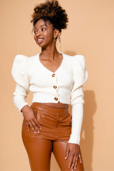 Shoulder Lean Sweater | Ivory