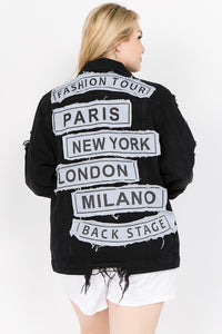 Fashion Tour Denim Jacket Black