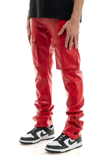 Stacked Leather Pants