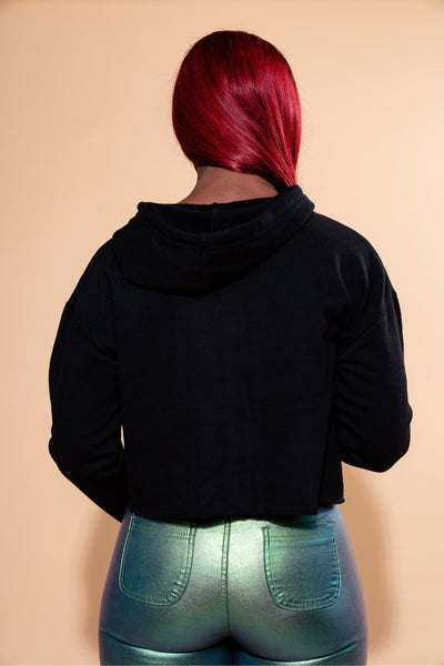Straight Up Cropped Hoodie