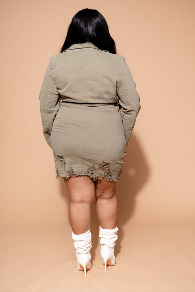 Bradshaw Dress Plus | Olive