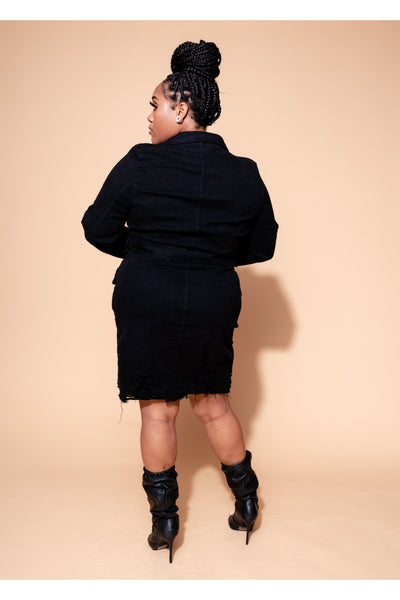 Bradshaw Dress Plus | Black