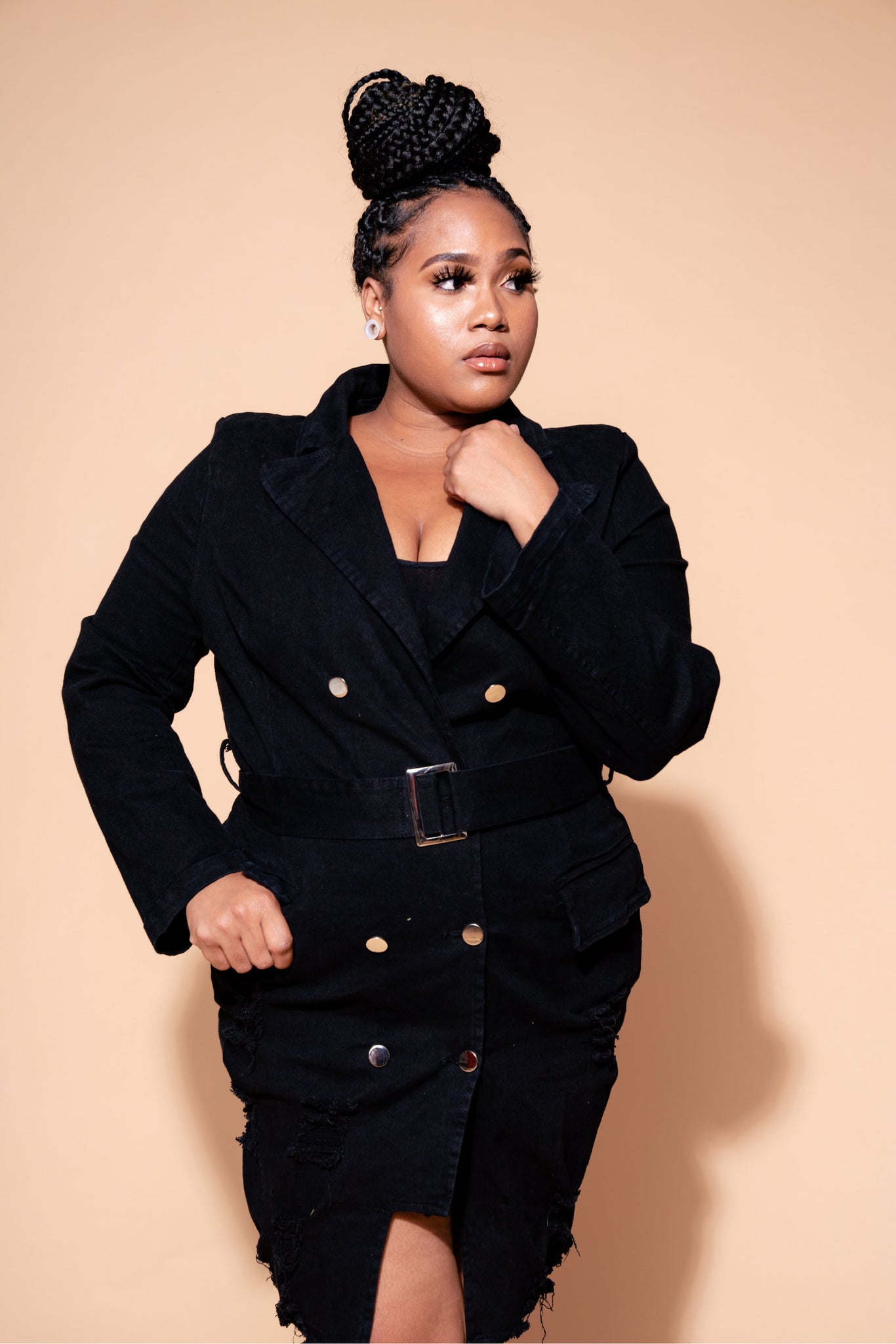 Bradshaw Dress Plus | Black