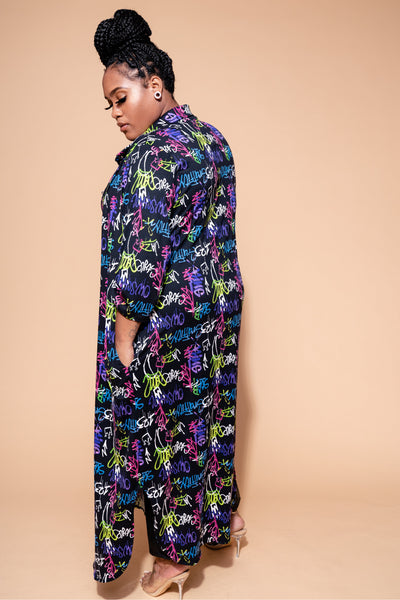 Graffiti Dress | Plus
