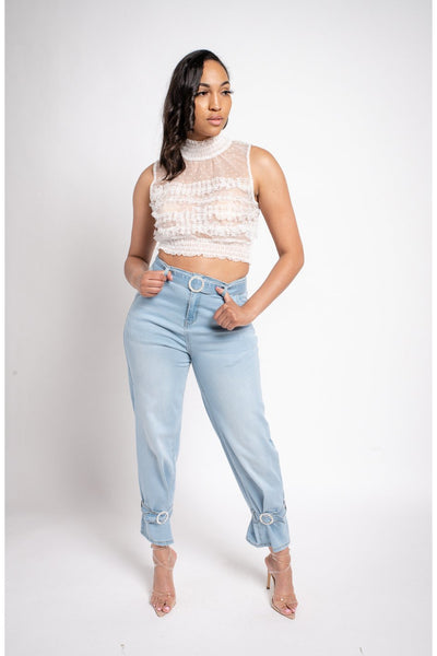 Sky Bling Pants | Denim