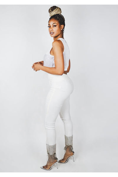 Silver Surfer Pants | White