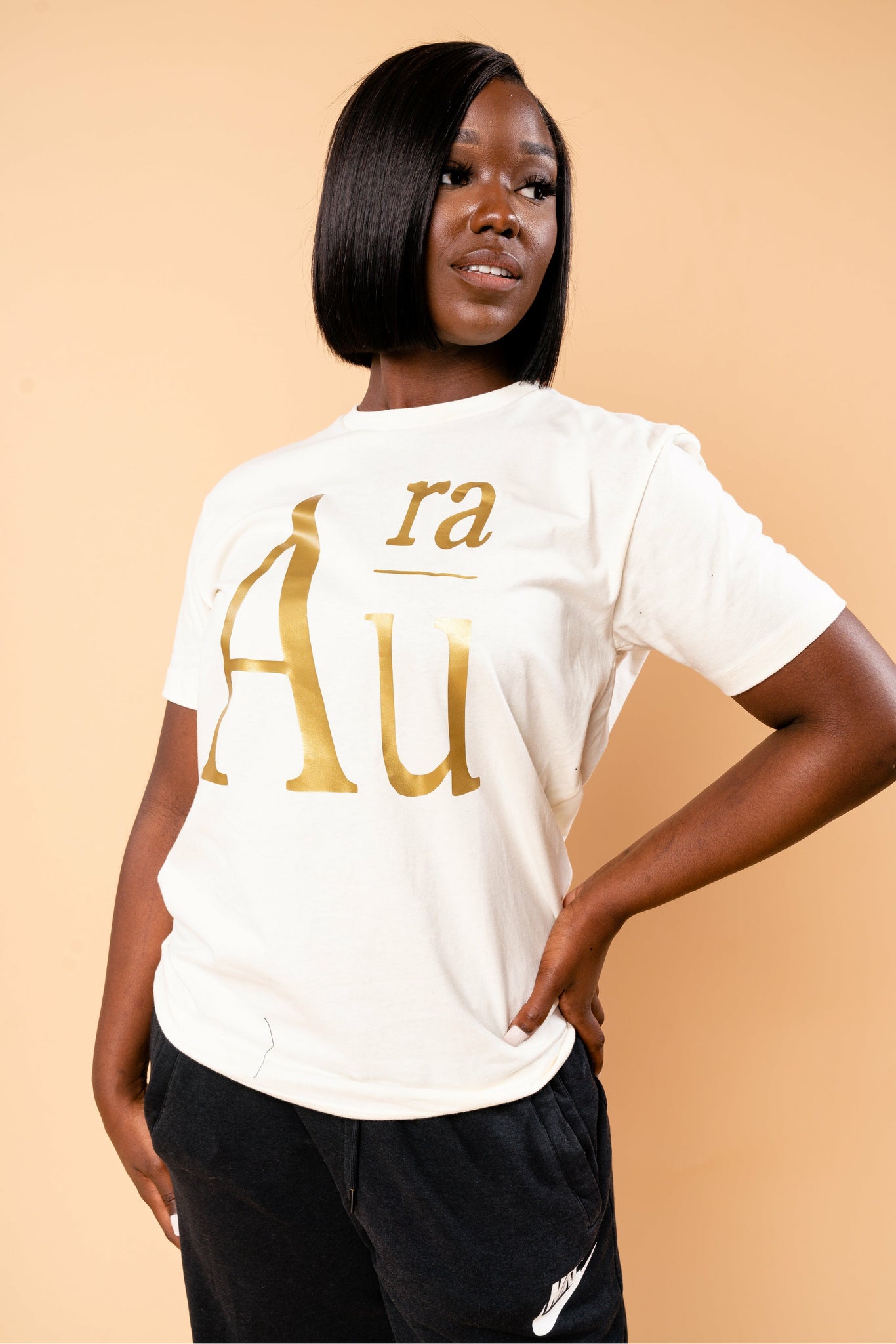 Aura Brand Tee | Ivory