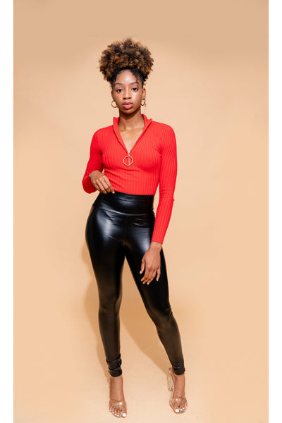 A Staple Bodysuit | Red