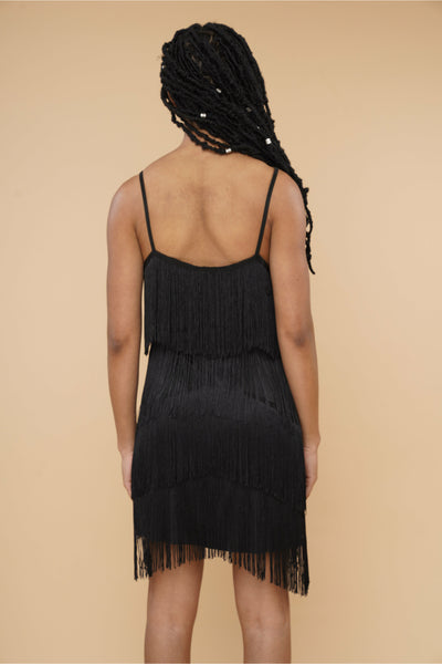 Shake It Fringe Dress | White