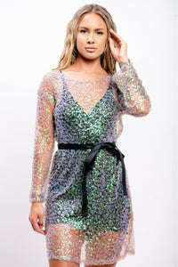 Holo Glitter Dress