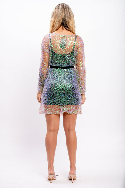 Holo Glitter Dress