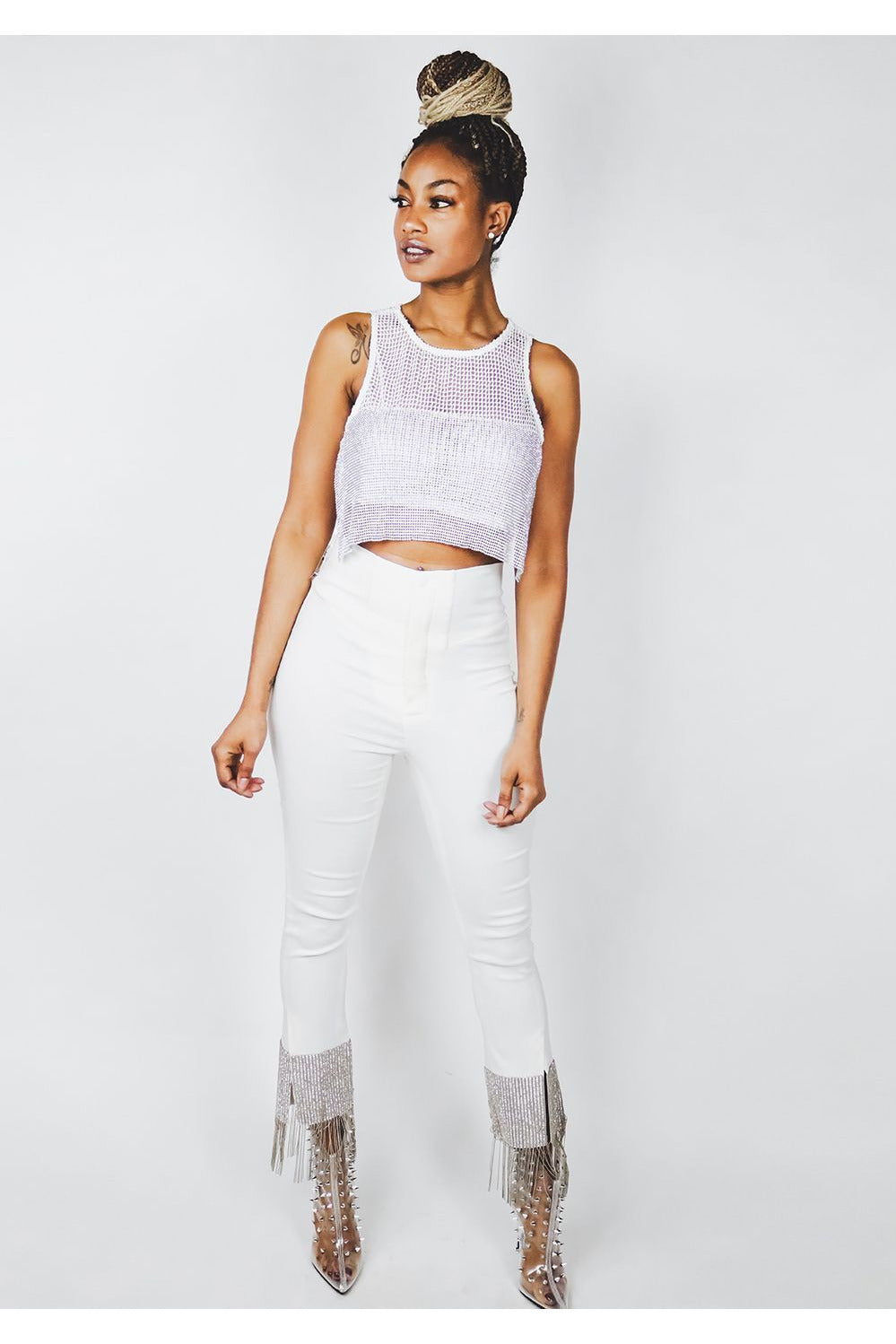 Silver Surfer Pants | White
