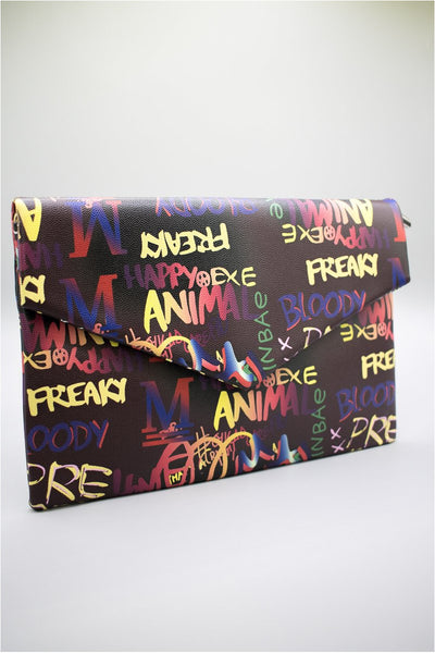 She Ready Clutch | Purple Graffiti