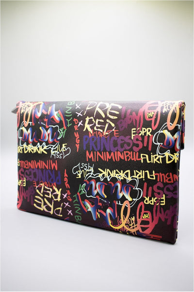 She Ready Clutch | Purple Graffiti